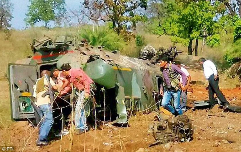 Five jawans killed as Maoists bomb army vehicle in Dantewada